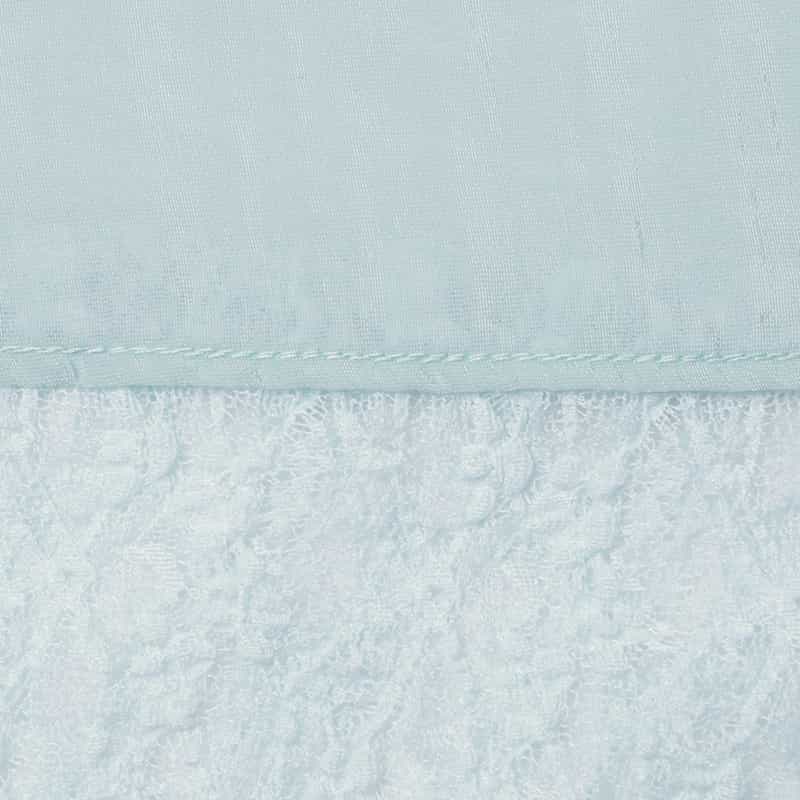 ATELIER EDITION ATELIER EDITION ＜アトリエ エディション＞シアー素材 レースヘム レイヤードドレス LIGHT BLUE