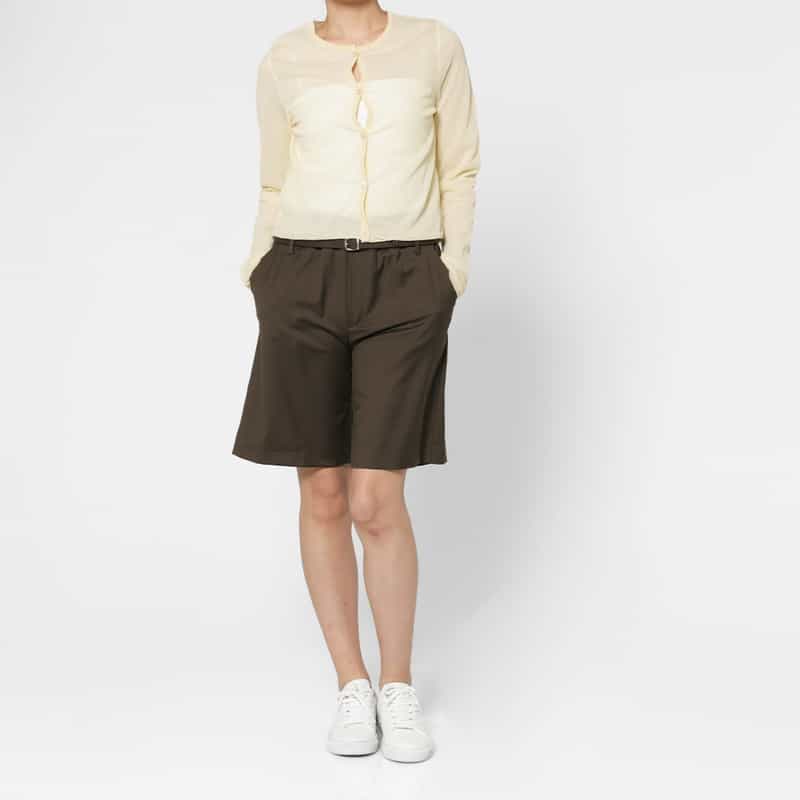 ATELIER EDITION ATELIER EDITION ＜アトリエ エディション＞ベルト付きショートパンツ BROWN
