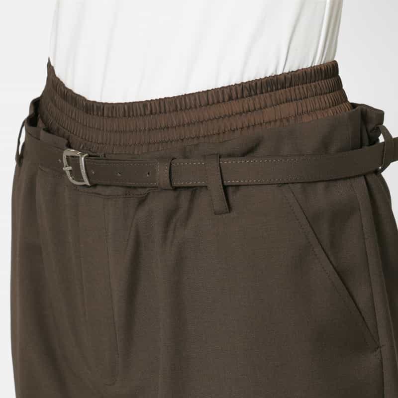 ATELIER EDITION ATELIER EDITION ＜アトリエ エディション＞ベルト付きショートパンツ BROWN