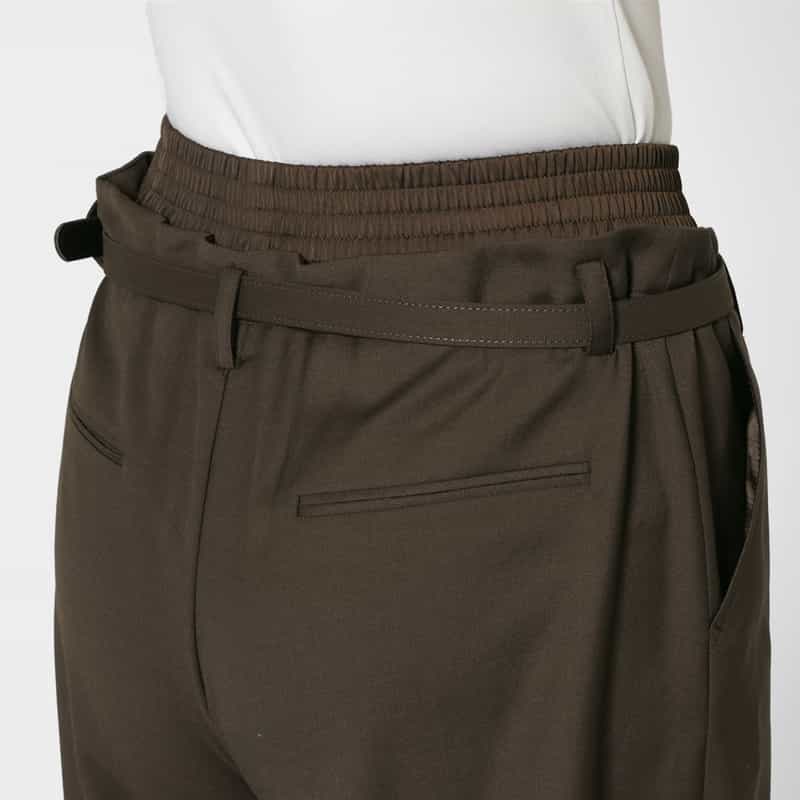 ATELIER EDITION ATELIER EDITION ＜アトリエ エディション＞ベルト付きショートパンツ BROWN