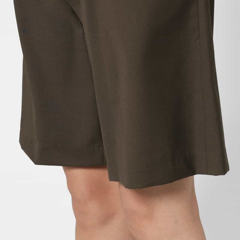 ATELIER EDITION ATELIER EDITION ＜アトリエ エディション＞ベルト付きショートパンツ BROWN