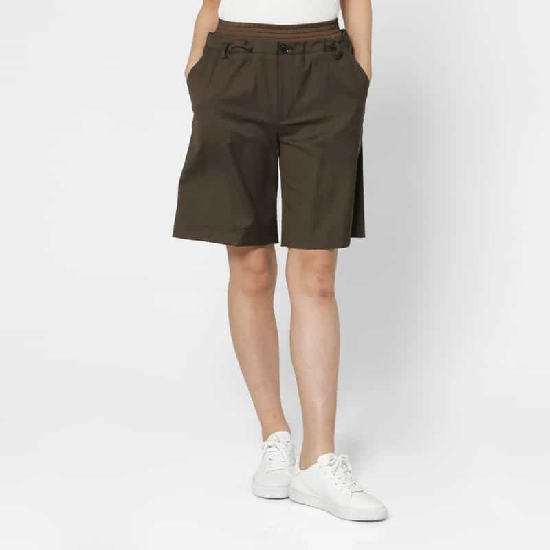 ATELIER EDITION ATELIER EDITION ＜アトリエ エディション＞ベルト付きショートパンツ BROWN