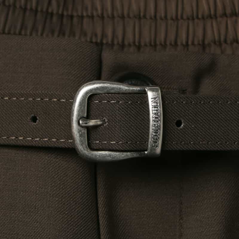 ATELIER EDITION ATELIER EDITION ＜アトリエ エディション＞ベルト付きショートパンツ BROWN