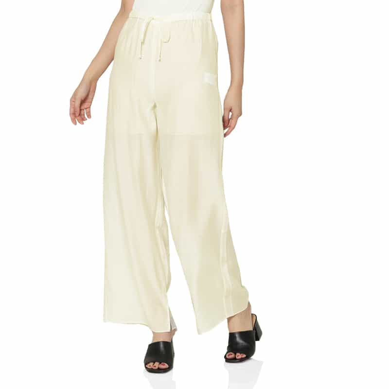 ATELIER EDITION ATELIER EDITION ＜アトリエ エディション＞ドローストリング シアーパンツ WHITE