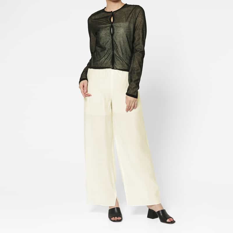 ATELIER EDITION ATELIER EDITION ＜アトリエ エディション＞ドローストリング シアーパンツ WHITE