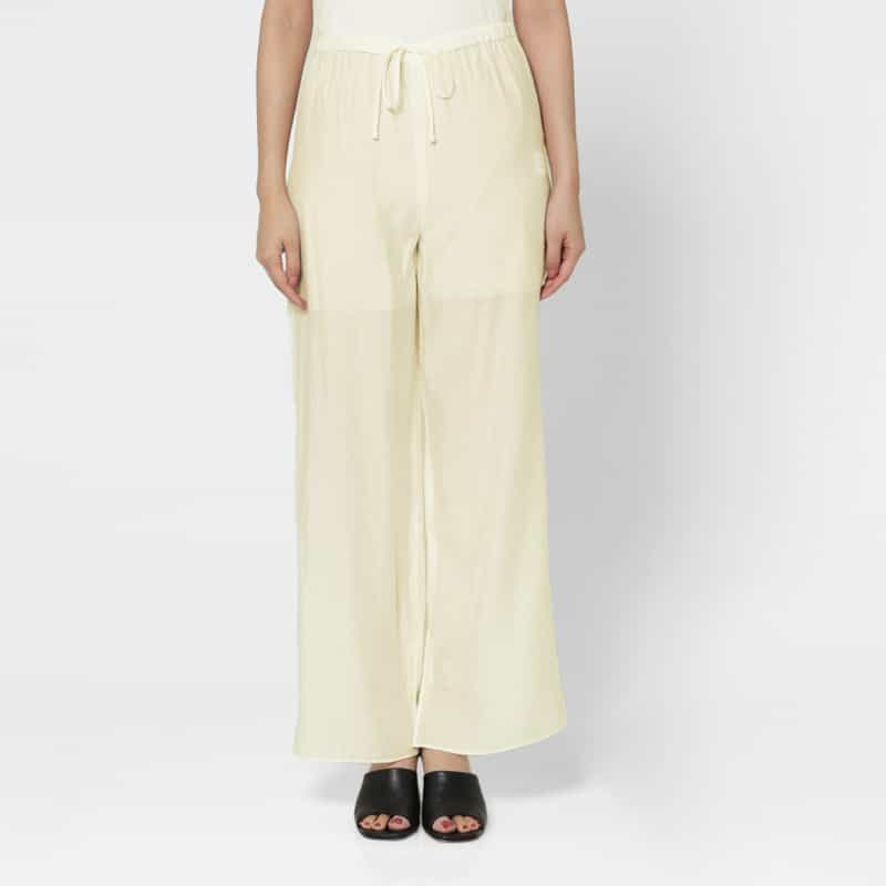 ATELIER EDITION ATELIER EDITION ＜アトリエ エディション＞ドローストリング シアーパンツ WHITE