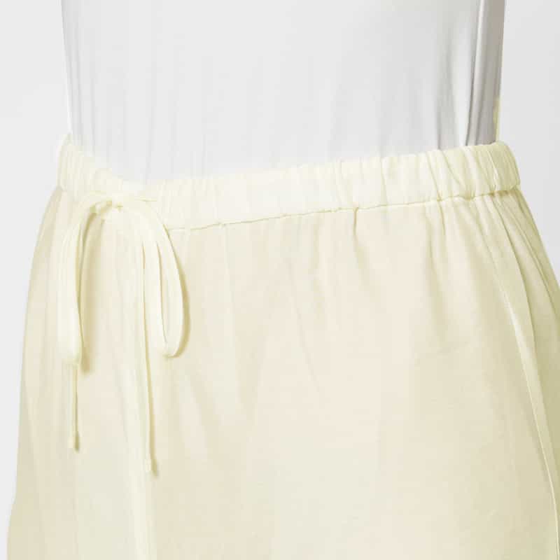 ATELIER EDITION ATELIER EDITION ＜アトリエ エディション＞ドローストリング シアーパンツ WHITE