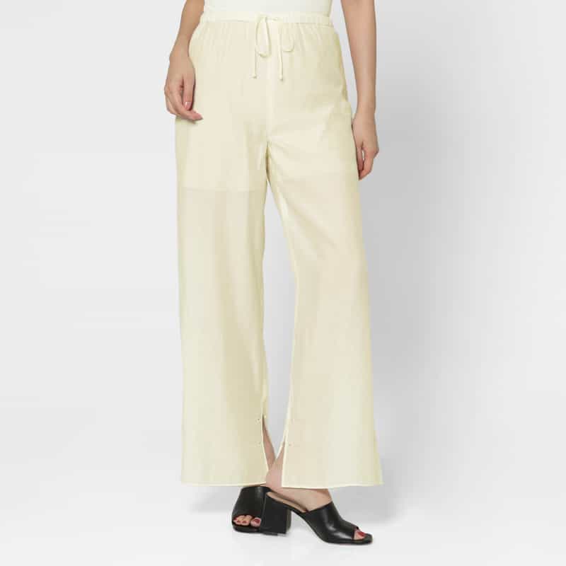 ATELIER EDITION ATELIER EDITION ＜アトリエ エディション＞ドローストリング シアーパンツ WHITE