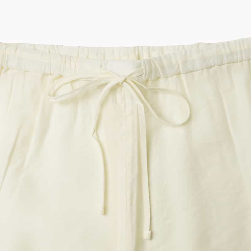 ATELIER EDITION ATELIER EDITION ＜アトリエ エディション＞ドローストリング シアーパンツ WHITE