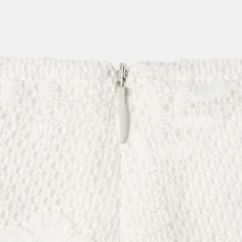 ATELIER EDITION ATELIER EDITION ＜アトリエ エディション＞フラワーレースロングスカート WHITE