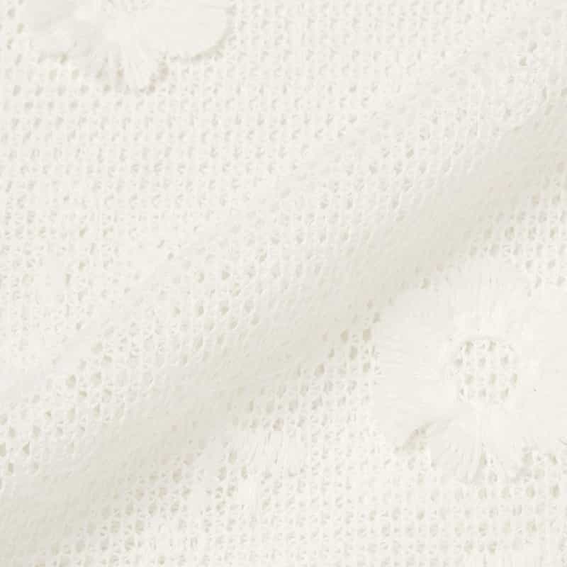 ATELIER EDITION ATELIER EDITION ＜アトリエ エディション＞フラワーレースロングスカート WHITE