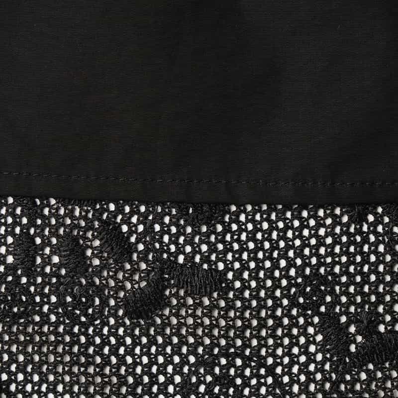 ATELIER EDITION ATELIER EDITION ＜アトリエ エディション＞フラワーレースロングスカート BLACK