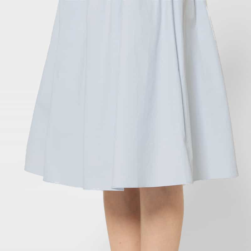 ATELIER EDITION ATELIER EDITION ＜アトリエ エディション＞ステッチフレアスカート LIGHT BLUE