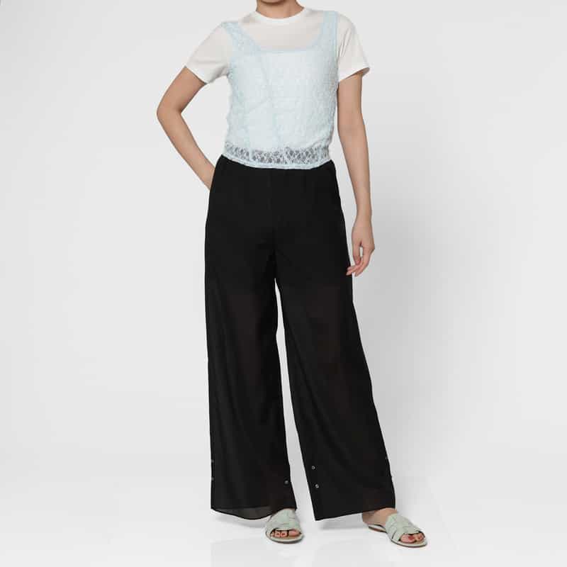 ATELIER EDITION ATELIER EDITION ＜アトリエ エディション＞レーストップキャミソール LIGHT BLUE