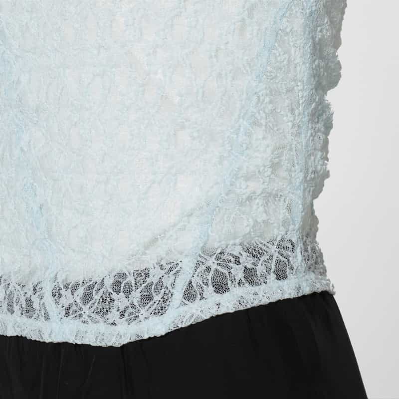 ATELIER EDITION ATELIER EDITION ＜アトリエ エディション＞レーストップキャミソール LIGHT BLUE