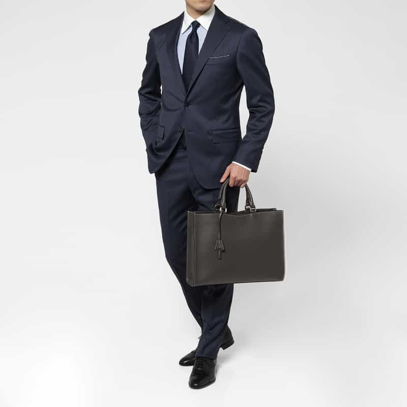 BOLDRINI SELLERIA BOLDRINI SELLERIA＜ボルドリーニ セレリア＞ ブリーフケース GRAY