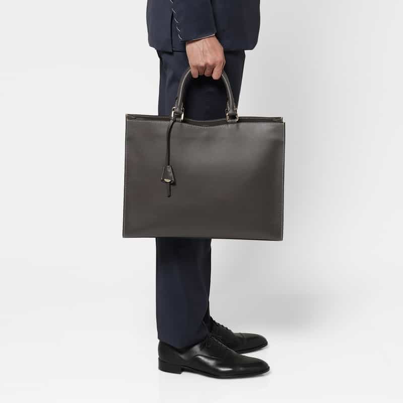 BOLDRINI SELLERIA BOLDRINI SELLERIA＜ボルドリーニ セレリア＞ ブリーフケース GRAY