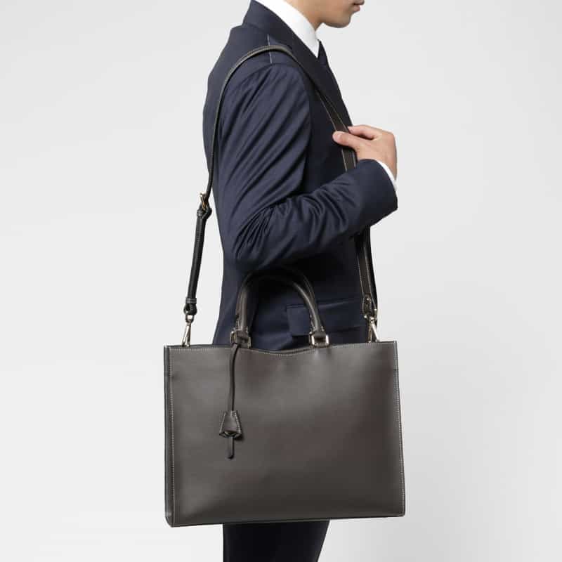 BOLDRINI SELLERIA BOLDRINI SELLERIA＜ボルドリーニ セレリア＞ ブリーフケース GRAY