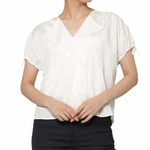 THE LOOM ＜ザ ルーム＞ シアー素材 パフスリーブボリュームブラウス