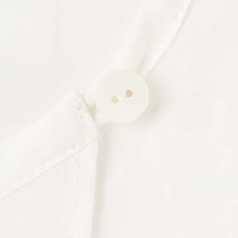 THE LOOM THE LOOM ＜ザ ルーム＞ シアー素材 パフスリーブボリュームブラウス WHITE