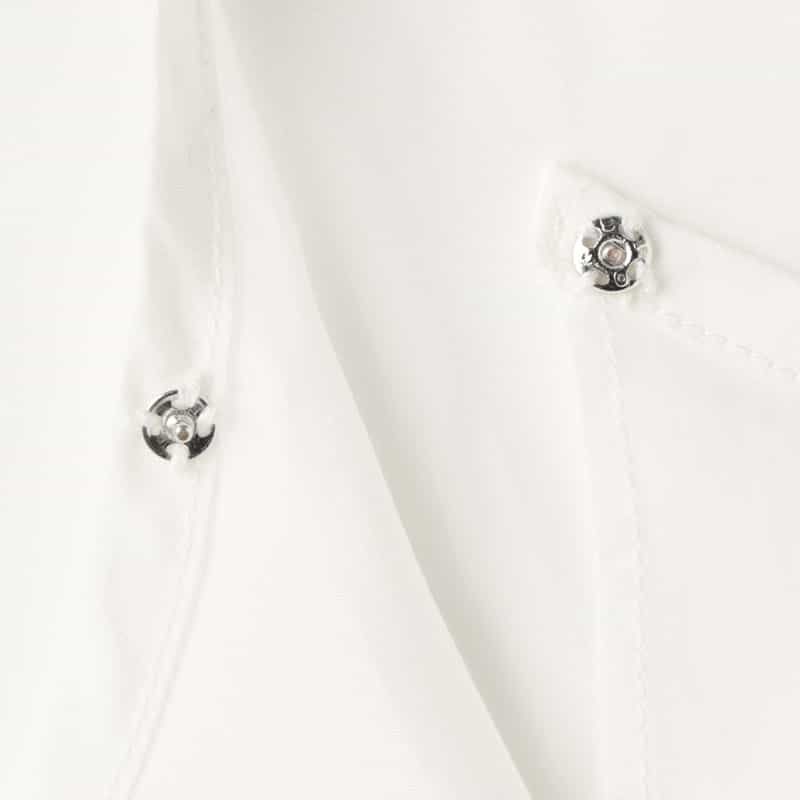 THE LOOM THE LOOM ＜ザ ルーム＞ シアー素材 パフスリーブボリュームブラウス WHITE