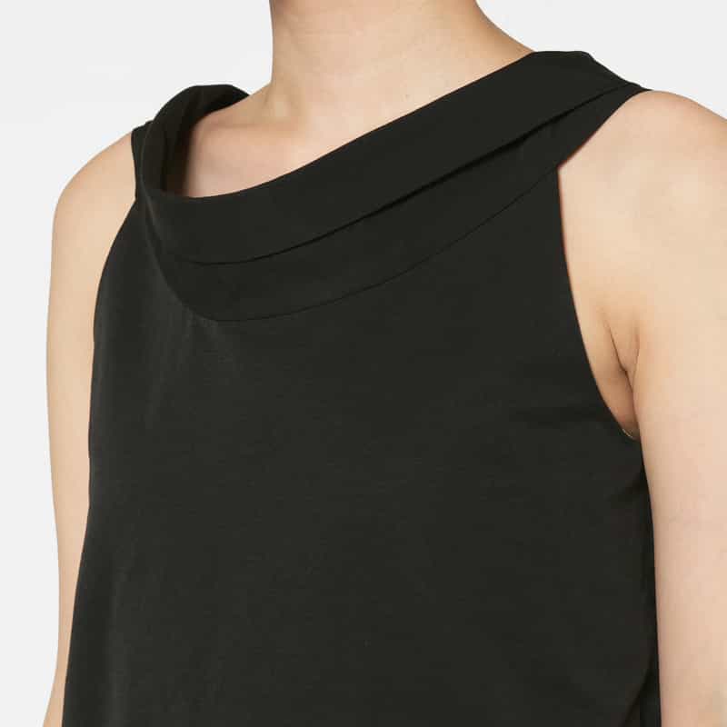 THE LOOM THE LOOM ＜ザ ルーム＞ バックリボン ロングドレス BLACK