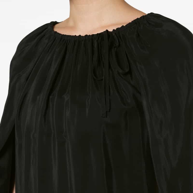 THE LOOM THE LOOM ＜ザ ルーム＞ ケープデザインドレス BLACK