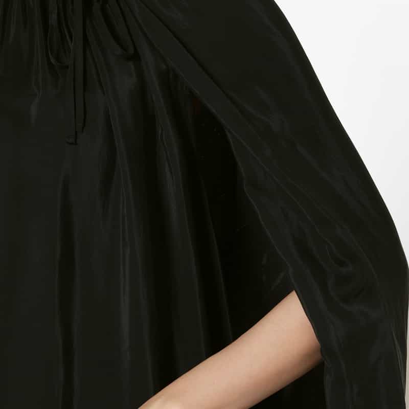 THE LOOM THE LOOM ＜ザ ルーム＞ ケープデザインドレス BLACK