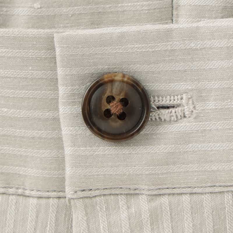 BARNEYS NEW YORK セットアップ ストライプ柄ストレッチショーツ BEIGE