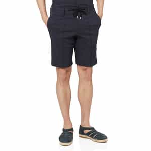 セットアップ ストライプ柄ストレッチショーツ