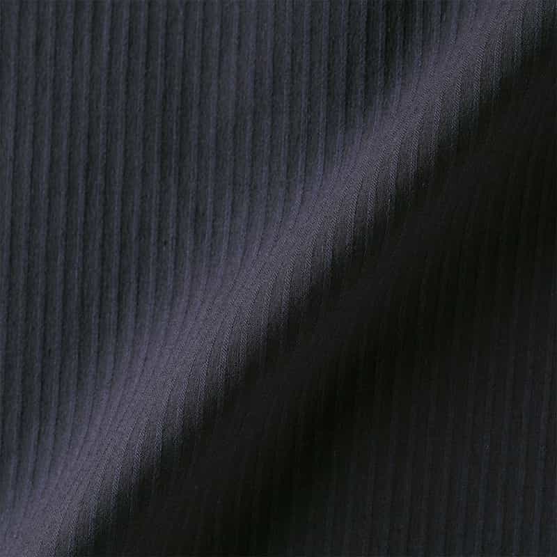 BARNEYS NEW YORK セットアップ ストライプ柄ストレッチカジュアルシャツ NAVY