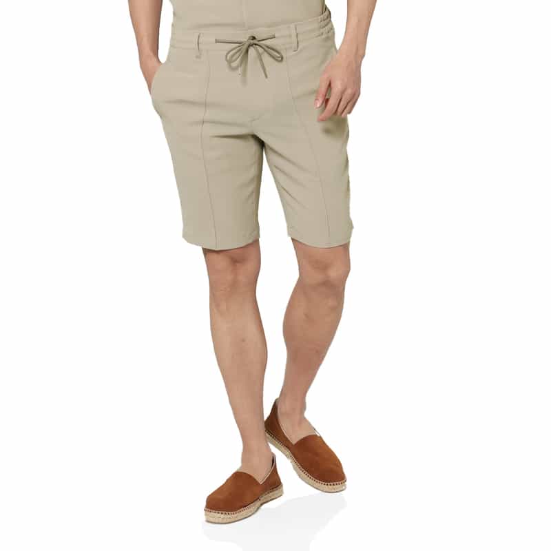 BARNEYS NEW YORK セットアップ ストレッチワッフル素材ショーツ WHITE