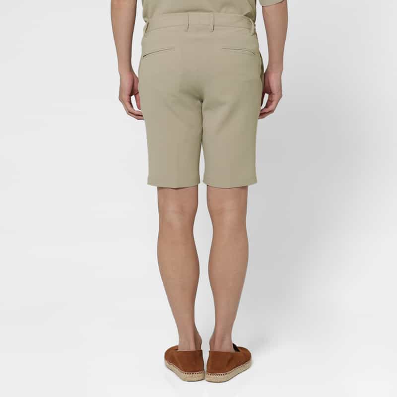 BARNEYS NEW YORK セットアップ ストレッチワッフル素材ショーツ WHITE