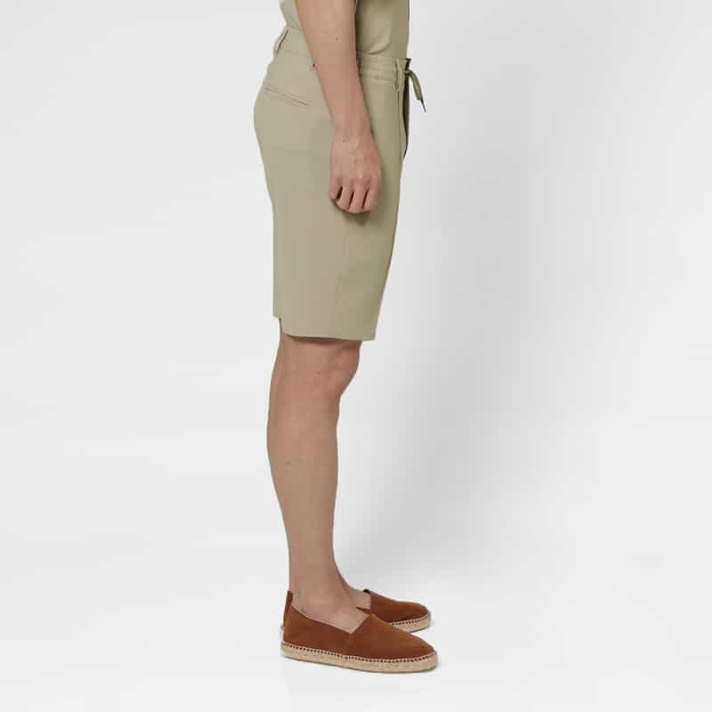 BARNEYS NEW YORK セットアップ ストレッチワッフル素材ショーツ WHITE