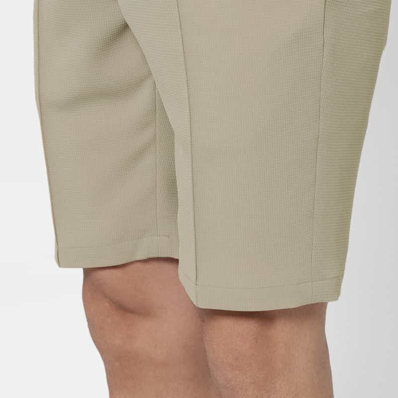 BARNEYS NEW YORK セットアップ ストレッチワッフル素材ショーツ WHITE