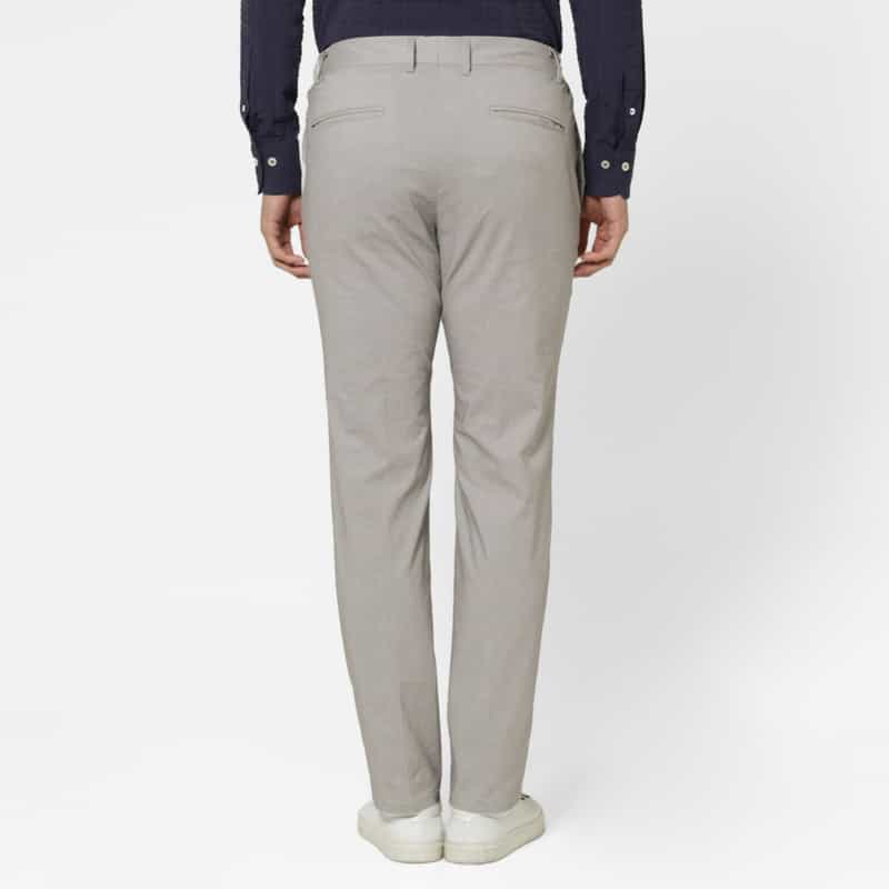 BARNEYS NEW YORK コットン×リネン素材 カジュアルパンツ LIGHT GRAY