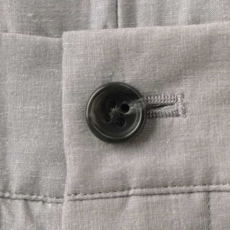 BARNEYS NEW YORK コットン×リネン素材 カジュアルパンツ LIGHT GRAY