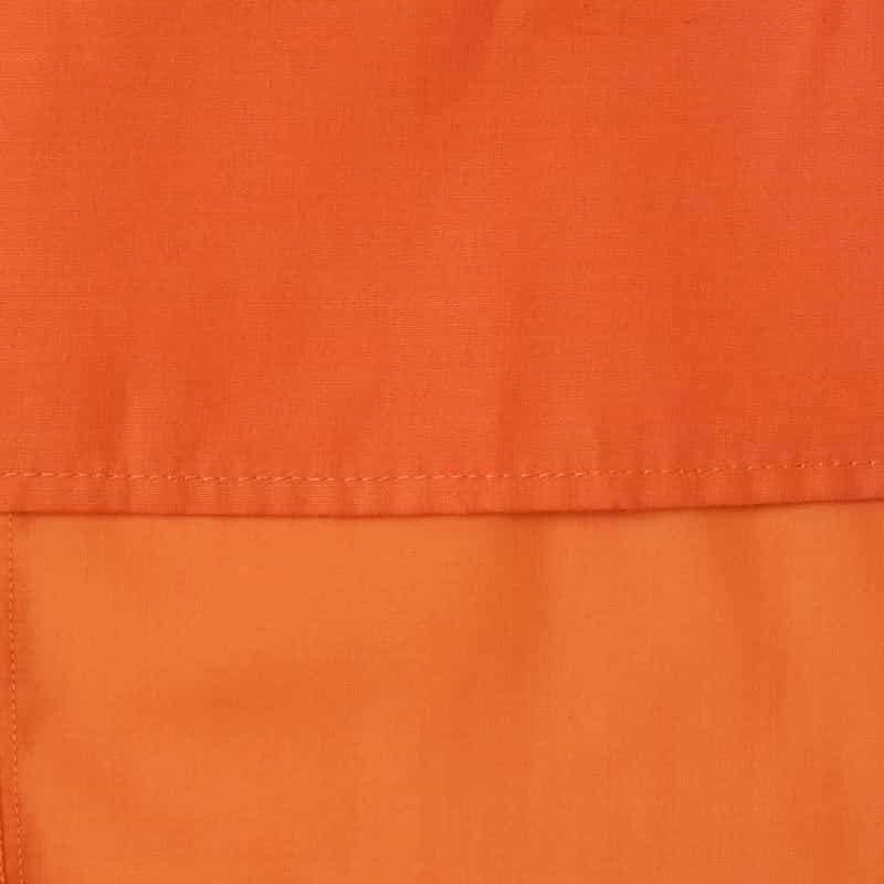 BARNEYS NEW YORK ウォッシャブル バックリボンギャザードレス ORANGE