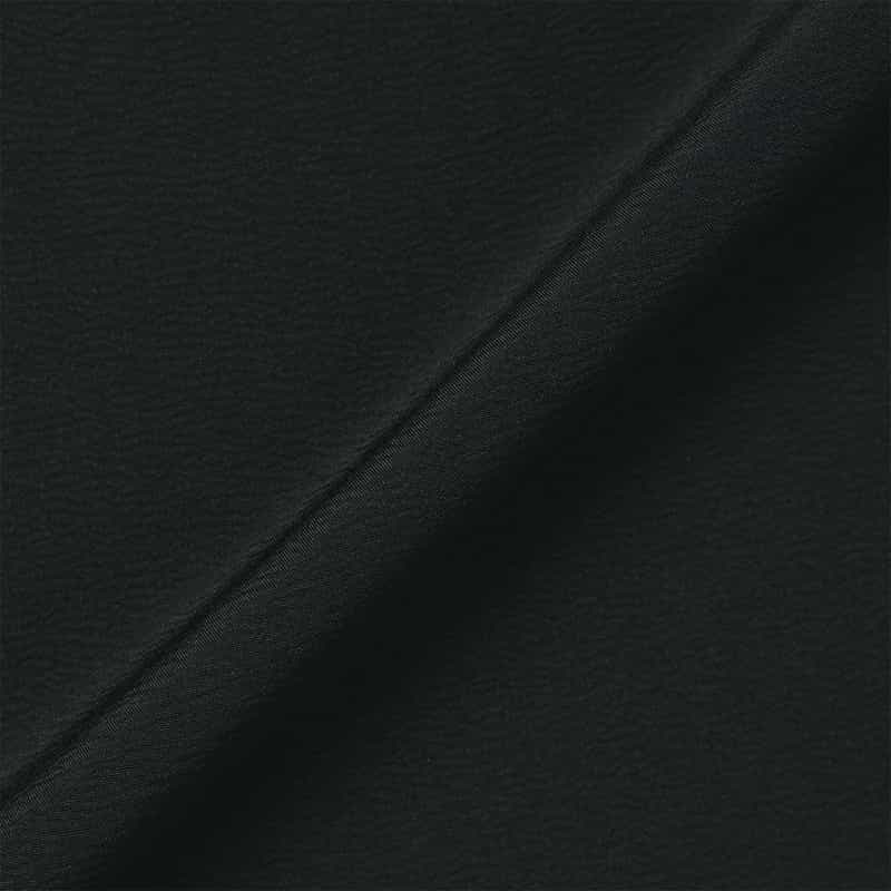 BARNEYS NEW YORK ウォッシャブル スクエアネック ティアードドレス BLACK