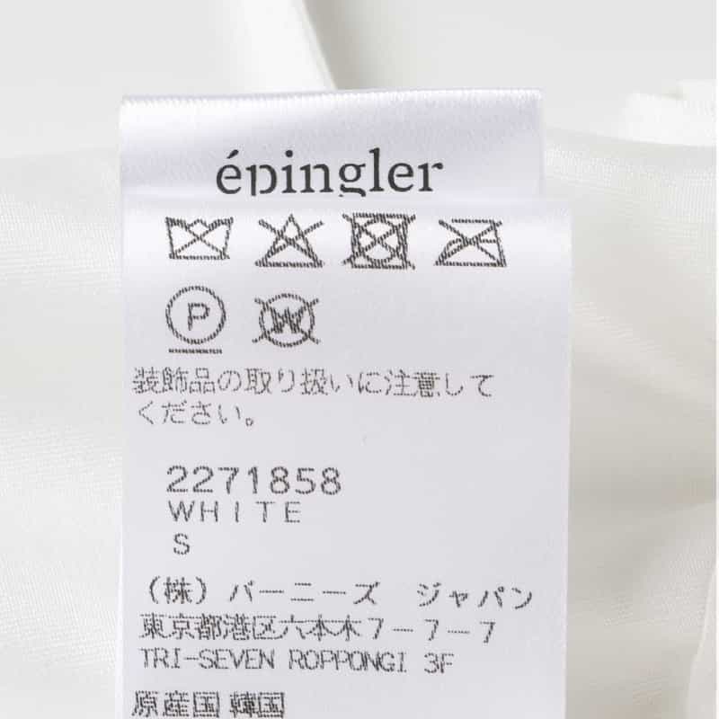 EPINGLER EPINGLER ＜エピングラー＞ フラワーモチーフ ブラウス WHITE