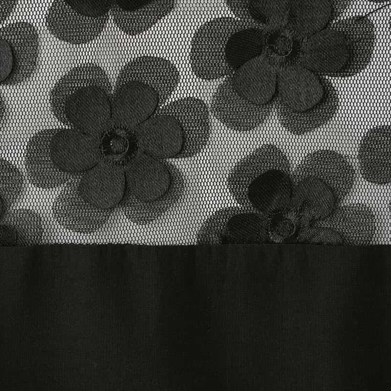 EPINGLER EPINGLER ＜エピングラー＞ フラワーモチーフ ブラウス BLACK