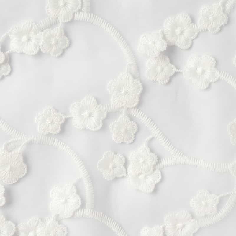 EPINGLER EPINGLER ＜エピングラー＞ エンブロイダリーフラワーデザイン ドレス WHITE