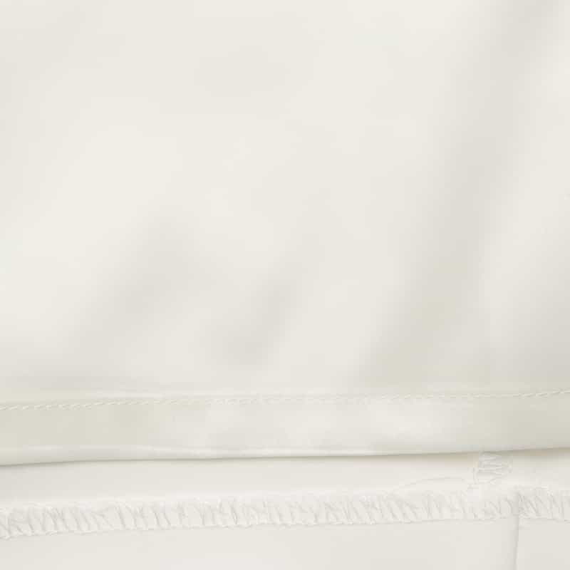 BARNEYS NEW YORK ウォッシャブル ダブルクロスワイドパンツ WHITE