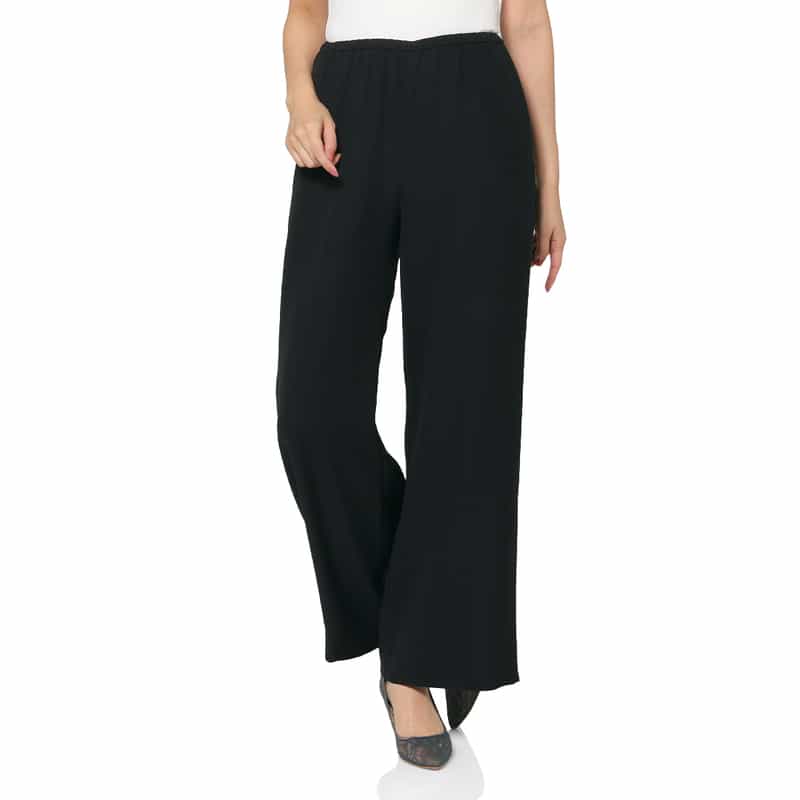 BARNEYS NEW YORK ウォッシャブル ダブルクロスワイドパンツ NAVY