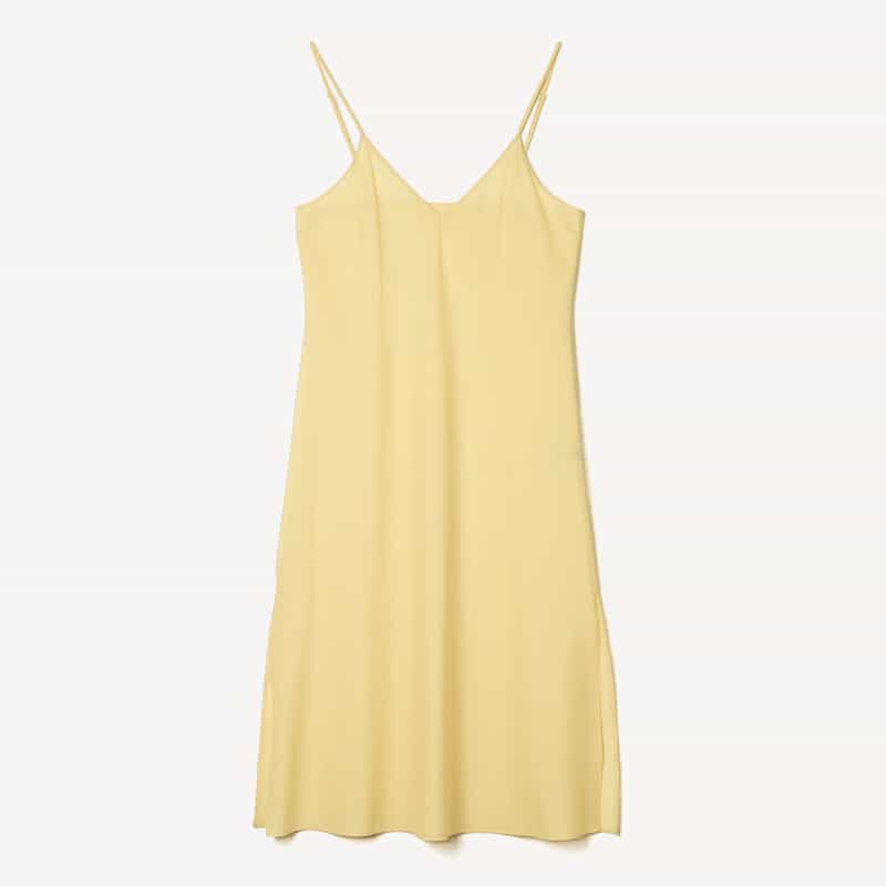 BARNEYS NEW YORK リネン素材ロングドレス （ペチコート付き） YELLOW