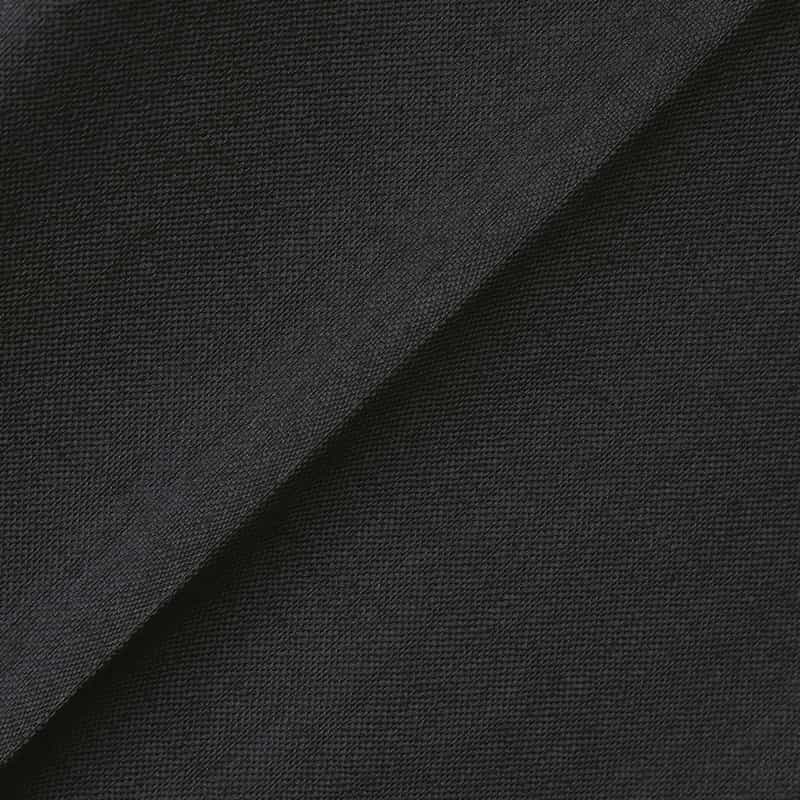 BARNEYS NEW YORK ウォッシャブル バックウエストゴム テーパードパンツ BLACK