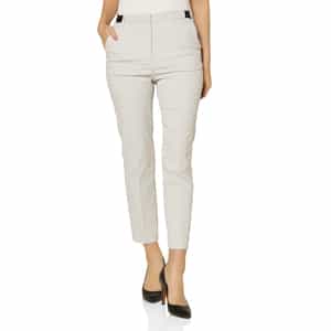 ウォッシャブル バックウエストゴム テーパードパンツ