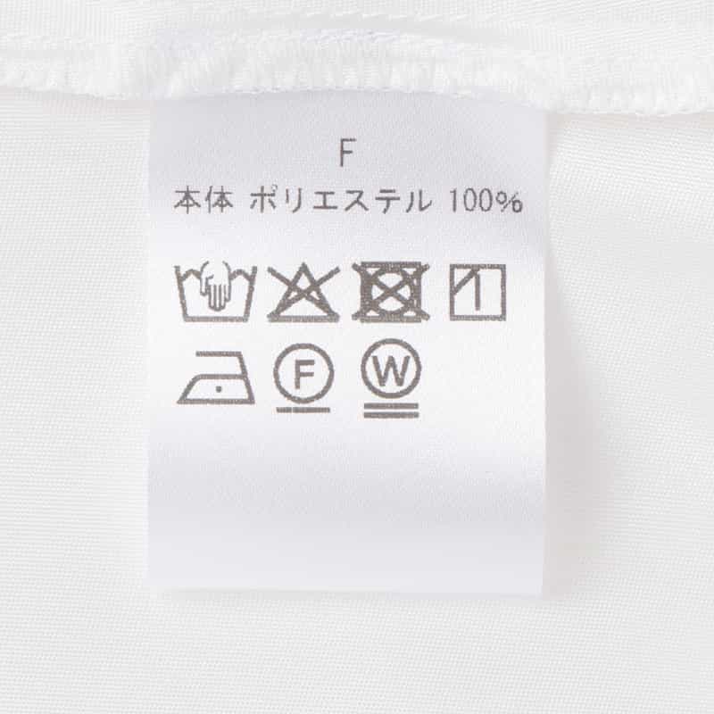 BARNEYS NEW YORK シアー素材 ドット柄フロッキー加工フリルブラウス （インナーキャミソール付き） WHITE