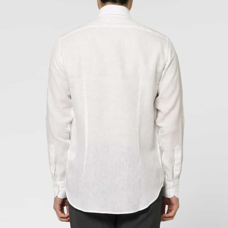 BARNEYS NEW YORK リネンシャツ WHITE