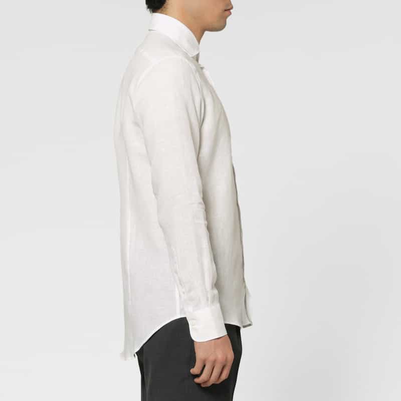 BARNEYS NEW YORK リネンシャツ WHITE